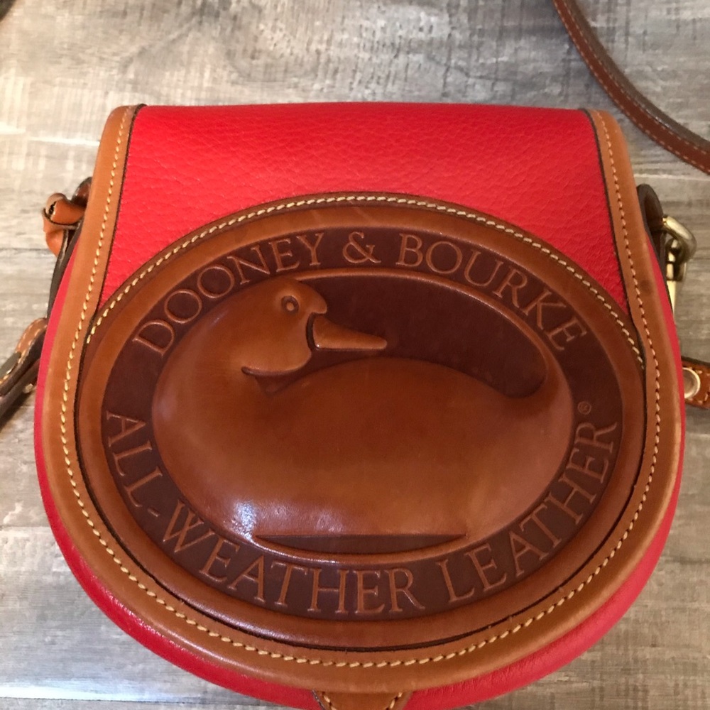 Dooney & Bourke Big Duck Bag Rare Red Color